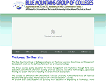 Tablet Screenshot of bluemountainsdoon.com